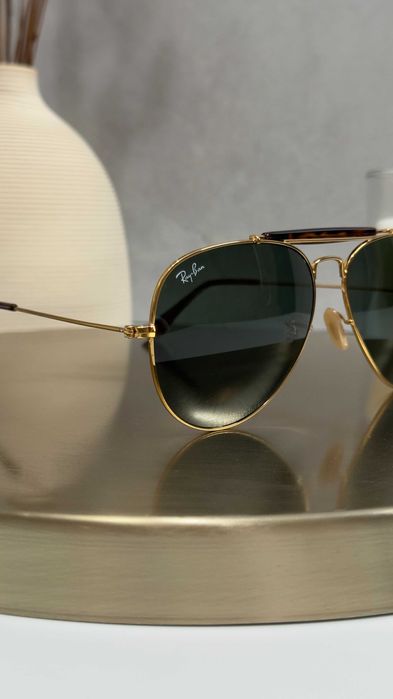 Окуляри Ray-Ban Outdoorsman II Авіатори з перемичкою / Очки Рей Бен Аутдорсман оригинал