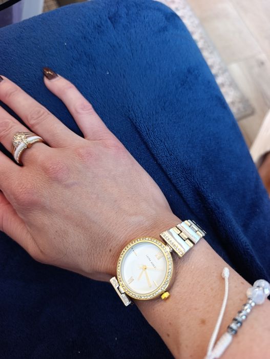 Zegarek damski Laura Ashley srebro zloty nowy cena 335 pln