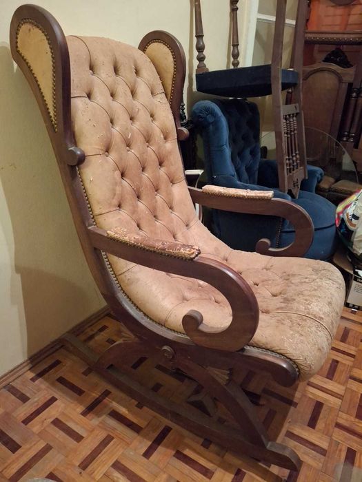 Cadeirão Baloiço Estilo Luís XV