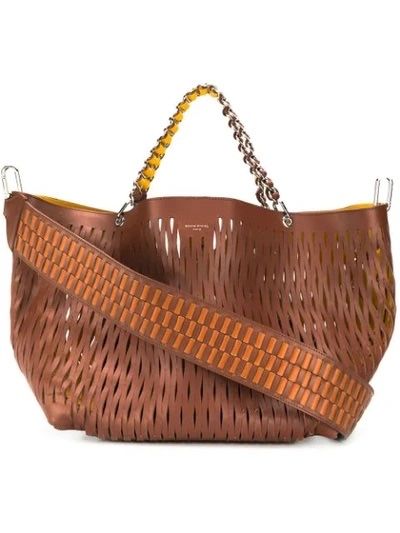 Mala / Carteira SONIA RYKIEL Baltard emmarrom e amarela.