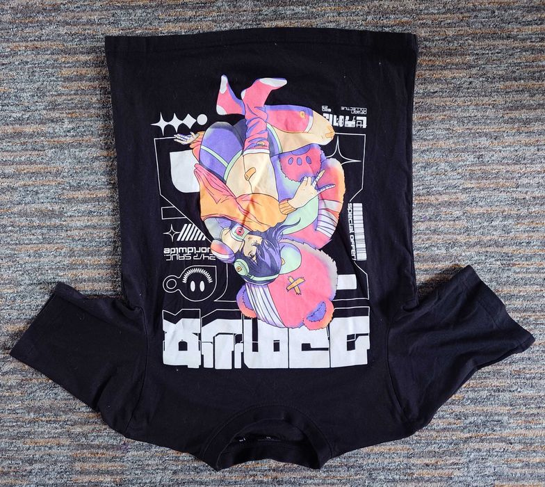 Cropp r. XS / t-shirt z motywem mangi
