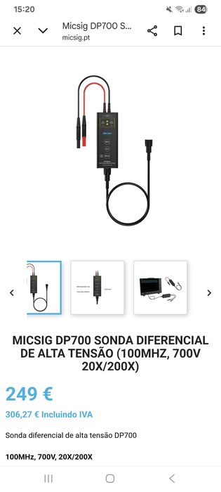 Ponta Diferencial Micsig DP700