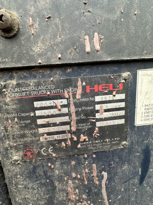 Розбираю навантажувач вилковий Heli погрузчик кара автонавантажувач