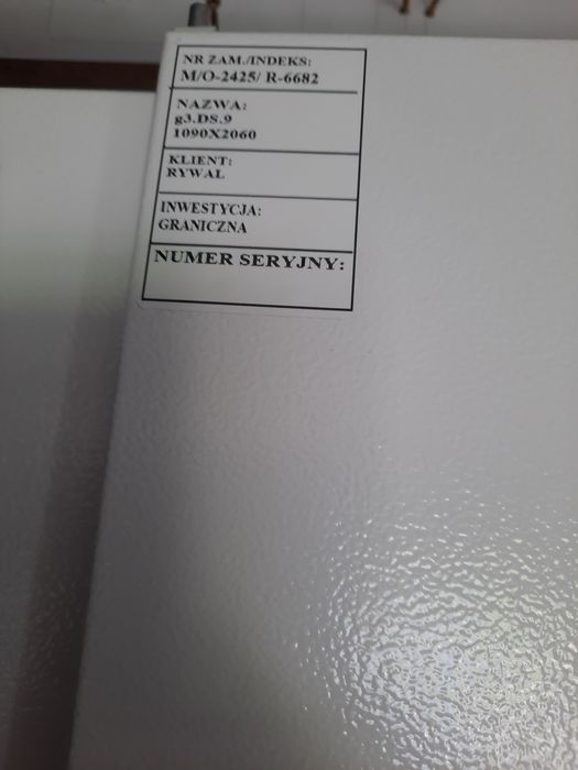 Drzwi metalowe dwuskrzydłowe