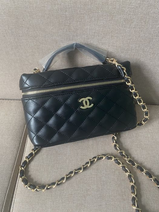 Сумка chanel стьобана чорна
