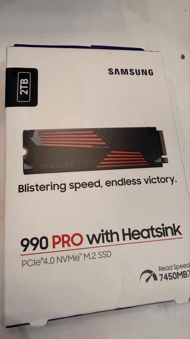 SSD Samsung 990 pro  2 Tb ( with Heatsink)