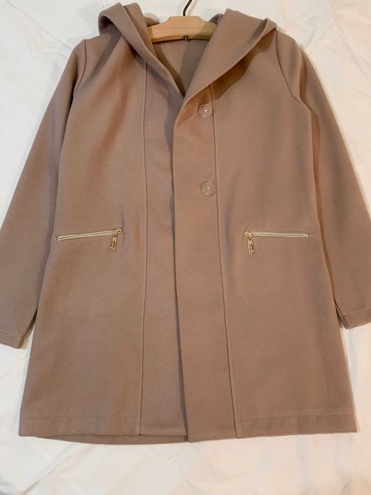 Пальто пудрове, кашемір