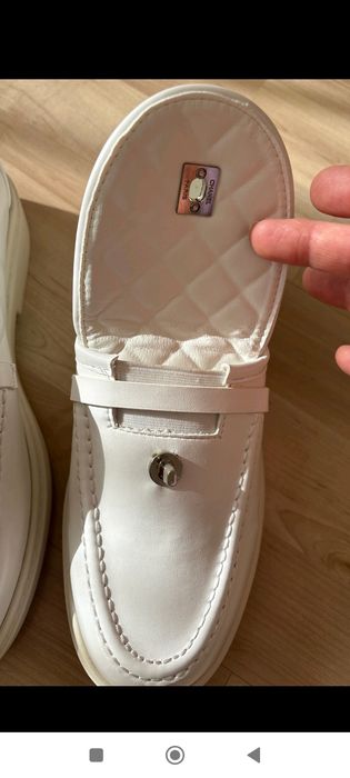 Chanel mokasyny damskie białe 36