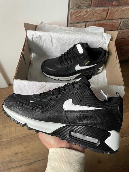 !!WOW!! Nike Air Max 90 Surplus Black White 36 37 38 39 40 41 42 43 44