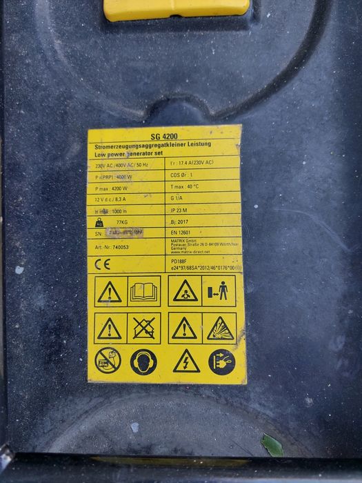 Agregat prądotwórczy 4.2Kw