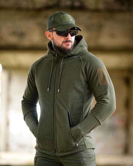 Тактична флісова кофта Tactical Олива тепла S-XXXL Без передоплати!