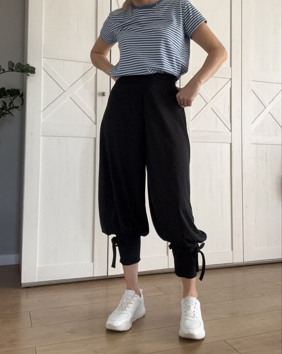 Spodnie czarne kuloty clothes 36