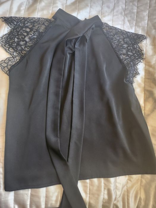 Elegancka bluzka czarna xxl