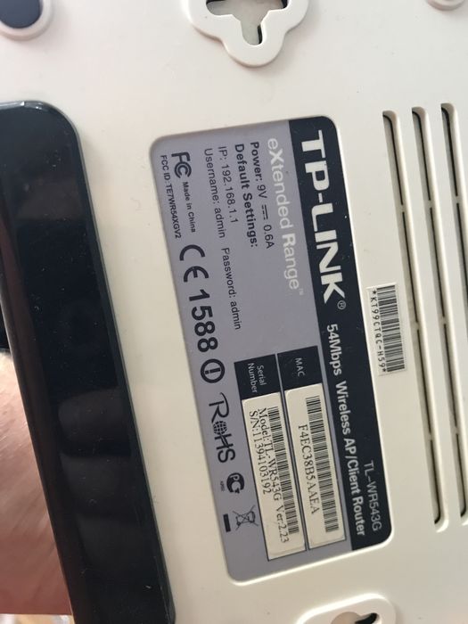 Router TP-LINK WR543G