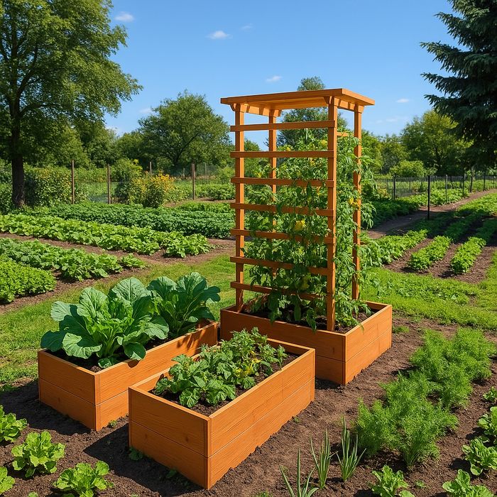 Warzywniki grządki podwyższone