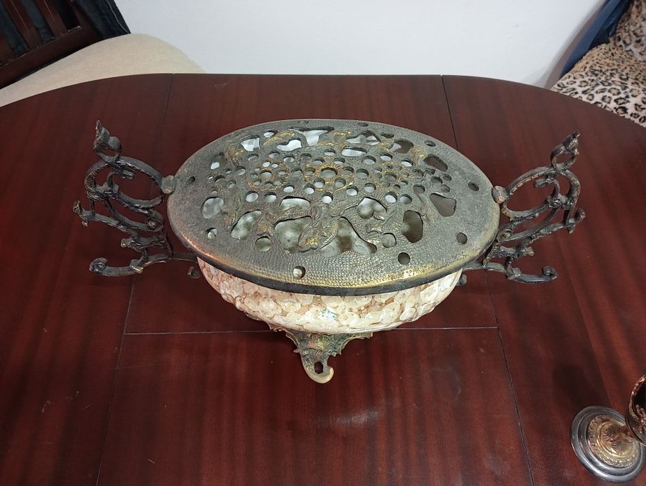 Centro de mesa , jarra e castiçal