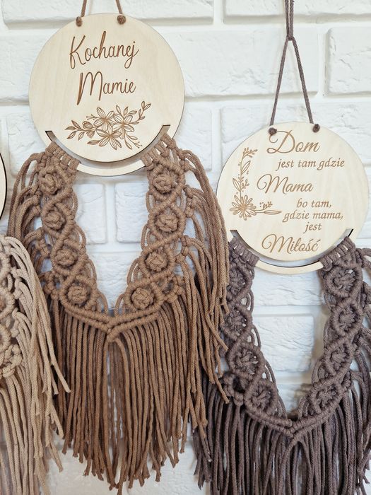 dzień mamy - makramy rękodzieło na prezent dzień matki boho oszodoba