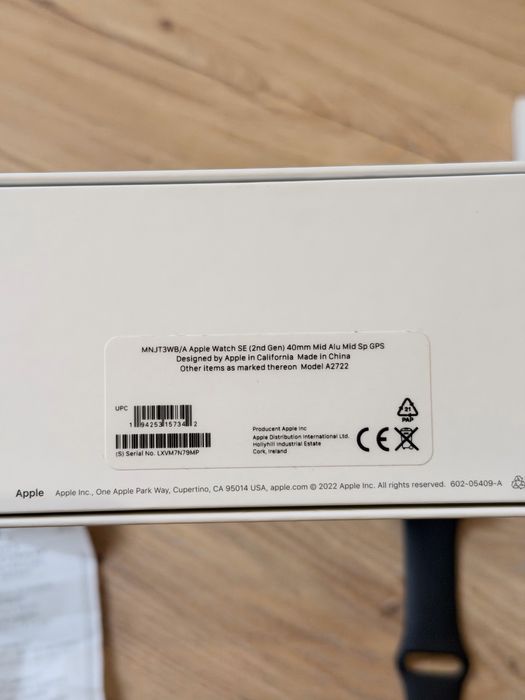 Apple Watch SE 2 40MM  Stan Bardzo dobry