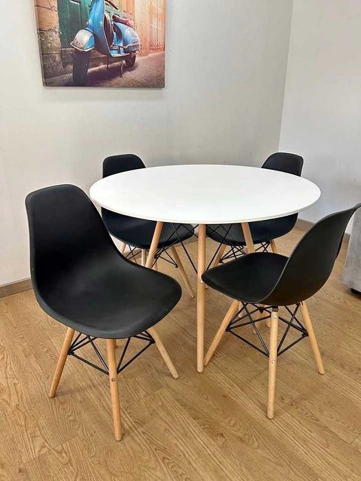 MESA REDONDA + 4 CADEIRAS envio gratis paga na entrega
