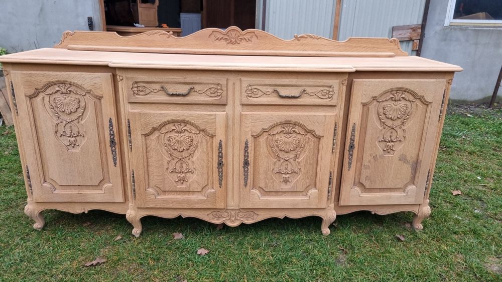 Komoda ludwikowska z Belgii wypiaskowana