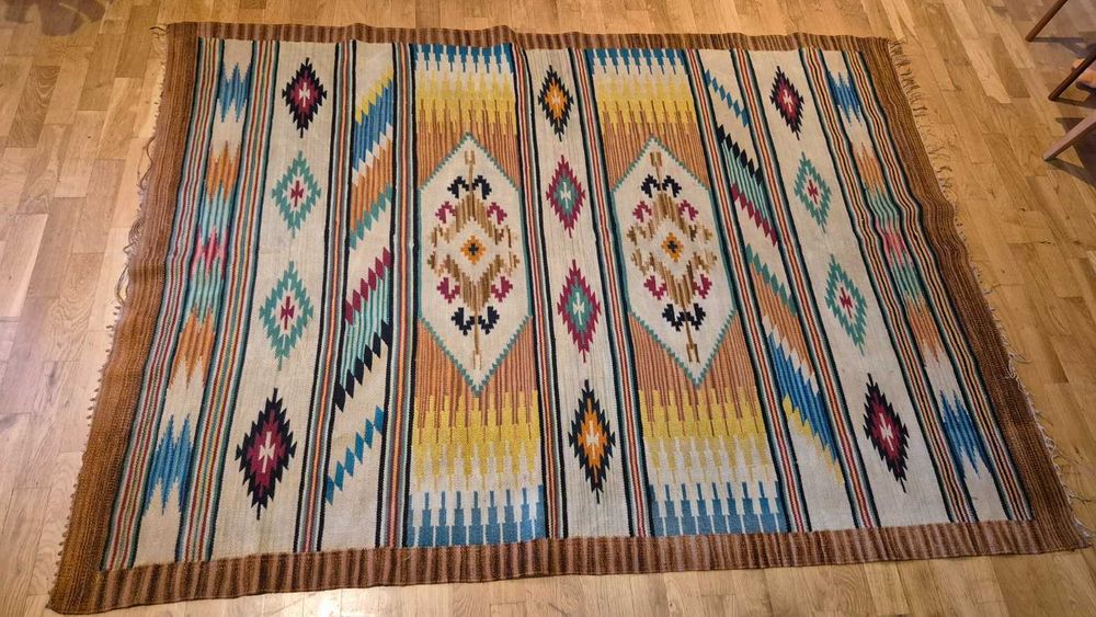 Kilim wełniany  lata 30 art deco