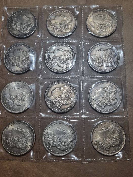 Монета перевертыш один доллар