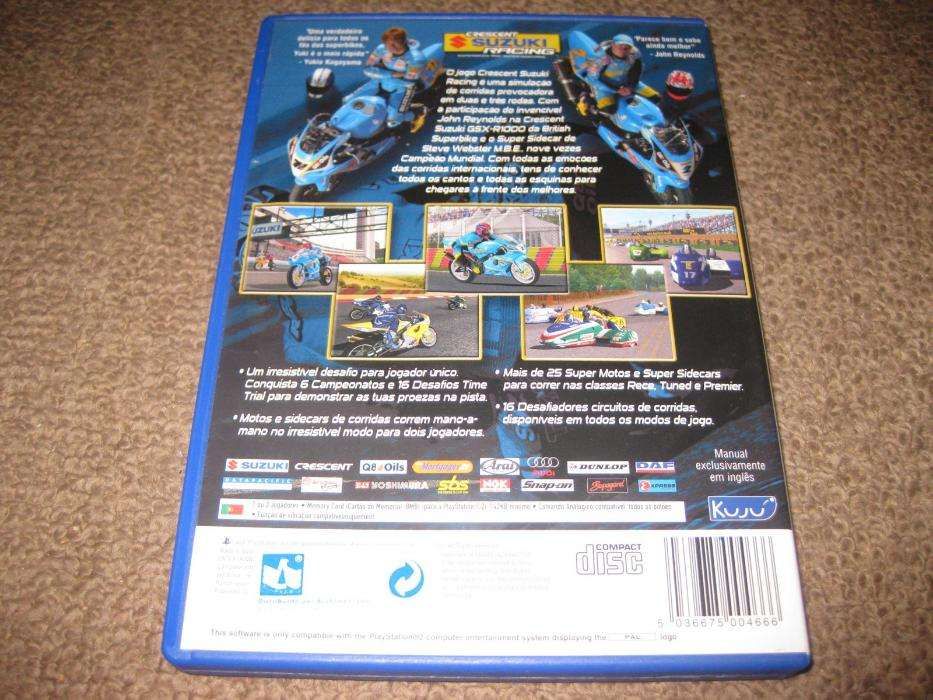 Jogo "Crescent Suzuki Racing" para a Playstation 2/Completo!