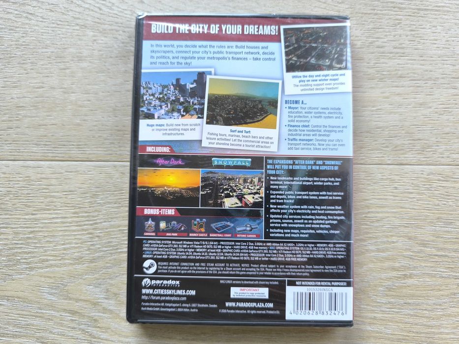 Cities Skylines + DODATKI [PC] (POLSKA WERSJA) - Nowa w folii