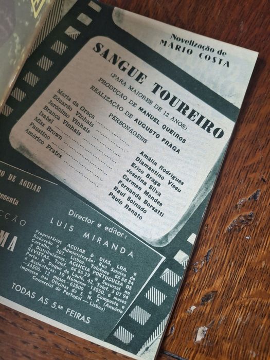 Amália Rodrigues revista filme sangue toureiro