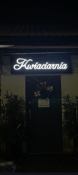 Reklama czarna ledowa