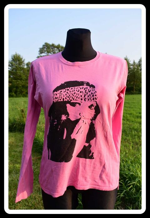 Różowa bluzka Gildan 40 L - 42 XL longsleeve