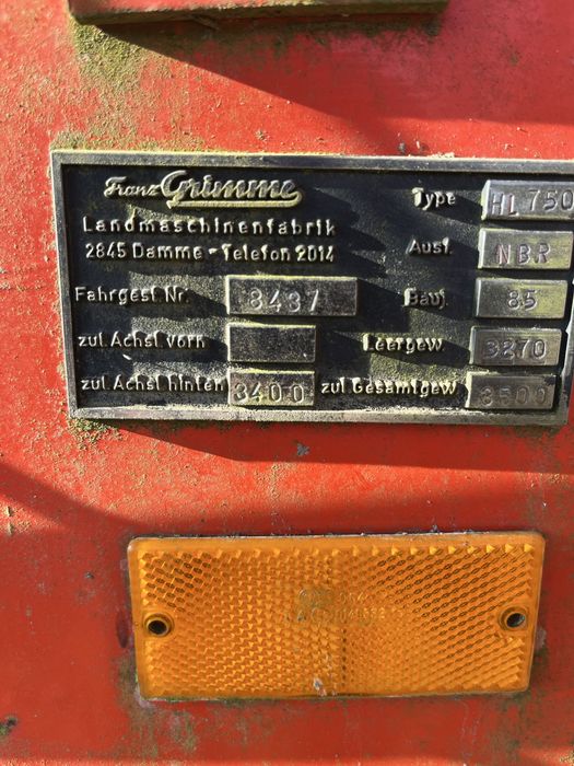 Kombajn Grimme hl 750