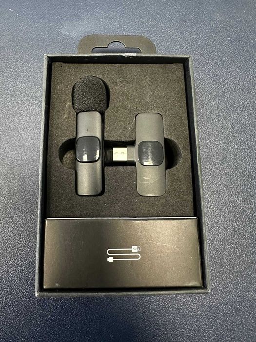 Bezprzewodowy mikrofon krawatowy przypinany USB-C