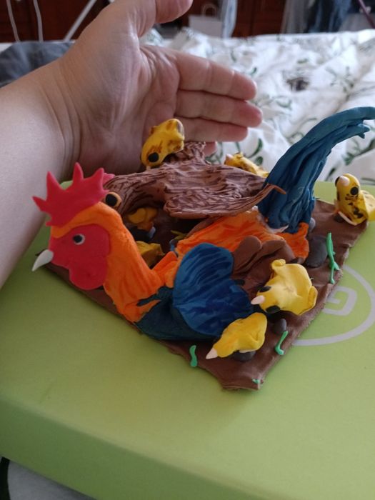 Rodzina kurczaków Hand Made