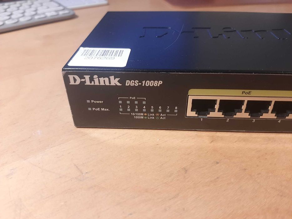 Switch PoE D-Link DGS-1008P
