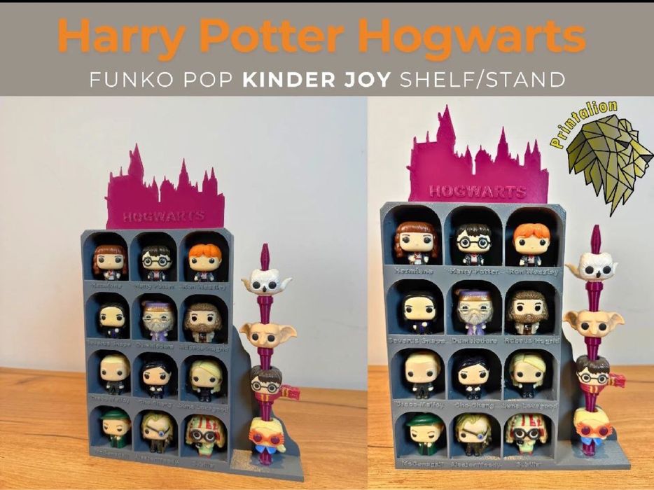 Стенд Harry Potter‼️для фігурок Kinder  Поличка Гаррі Поттер Кіндер