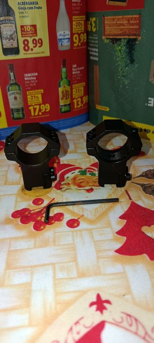 Monturas para miras telescópicas de 11mm e 22mm