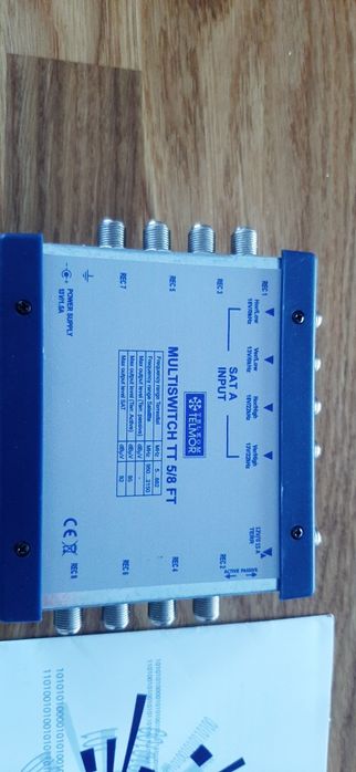 MULTISWITCH końcowy Telmor 5/8FT plus zasilacz NOWY