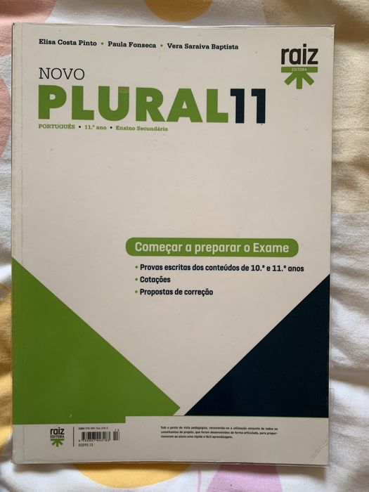 Caderno de atividade de português- 11 ano.