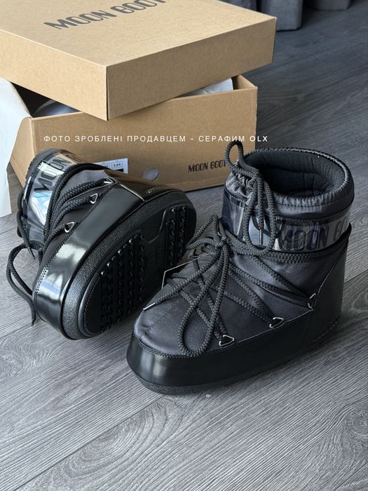 Мунбути Moon Boot Icon Nylon black (нові запаковані)