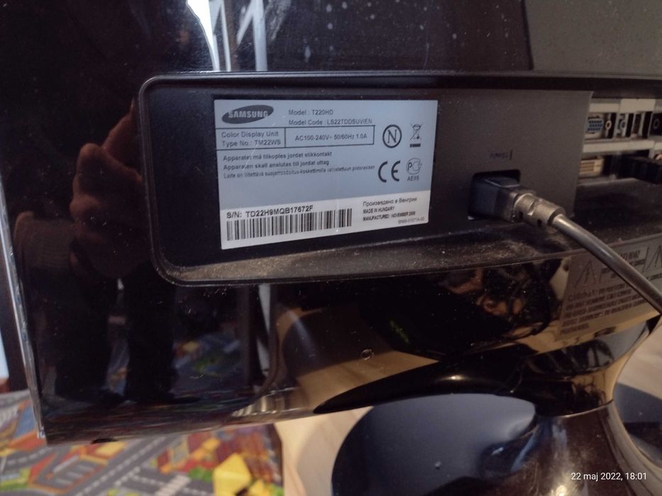 Monitor Samsung 2w1 tv/pc syn master t220hd