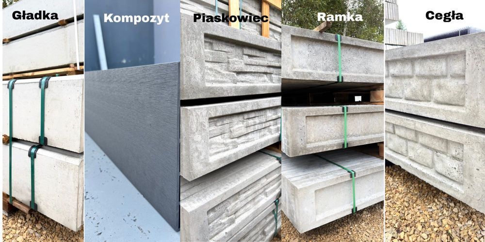 Ogrodzenie Panelowe 3D Komplet : Panel Podmurówka Słupek Przeslo Transport
