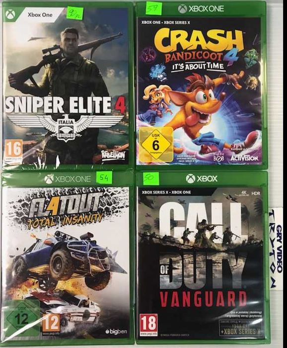Gry Xbox One Flatout Total Insanity Call of Duty Vanguard  Sniper 4