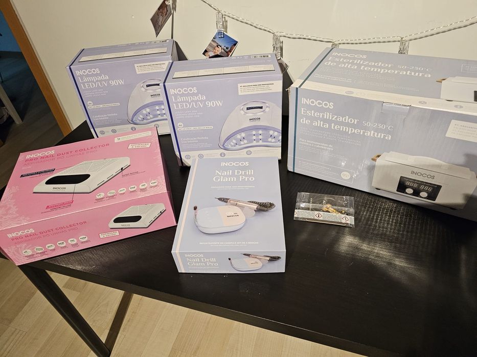 Kit Profissional de Unhas INOCOS – Como Novo (Usado Apenas 1 Vez!)