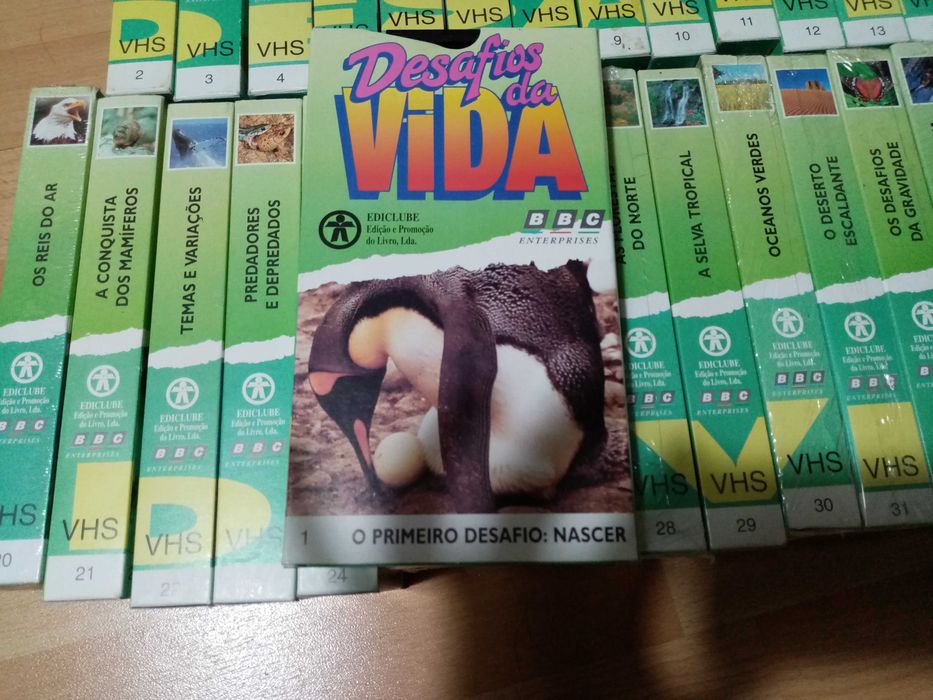 Colecção Completa "Desafios da Vida" (37 VHS) - Bom estado