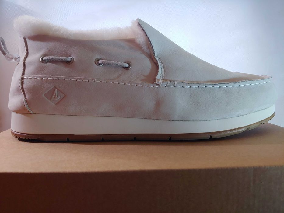 Зимние мокасины SPERRY Moc-Sider, нубук, натуральный мех, 44 EU