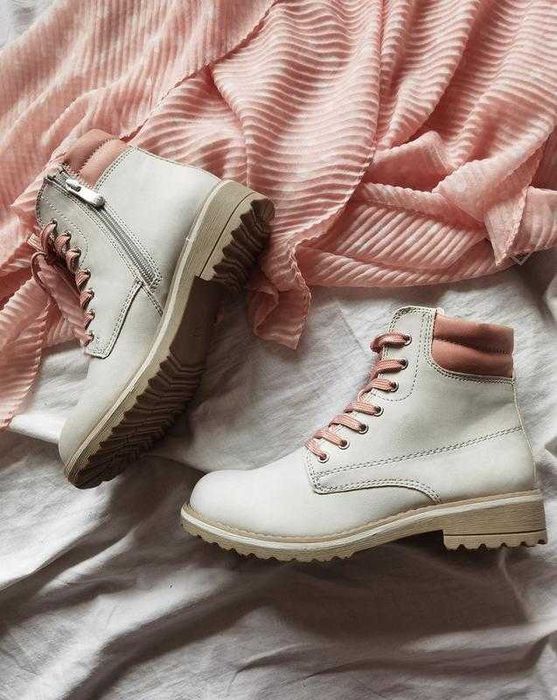 Утеплённые кожаные ботинки Marco Tozzy на замке еврозима