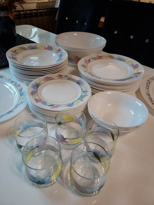 Arcopal zestaw obiadowy 47 elementów