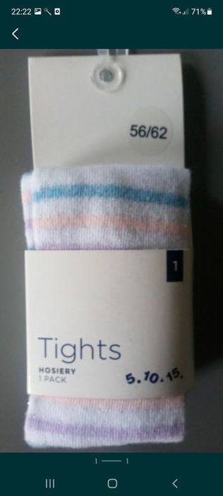 5.10.15,NOWE rajstopki,rajtuzki rozm.56/62