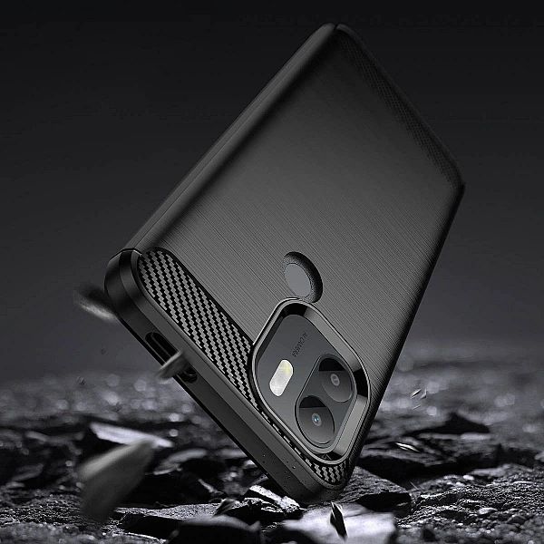 Carbon Case etui do Xiaomi Redmi A1+ elastyczny silikonowy karbonowy p